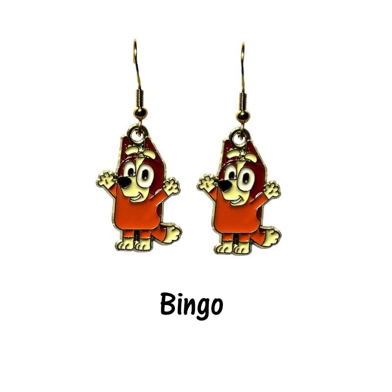 Bluey and Bingo Earrings - Bluey Dog - Disney Inspired