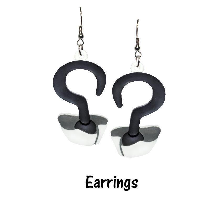 Captain Hook Brooch and/or Earrings