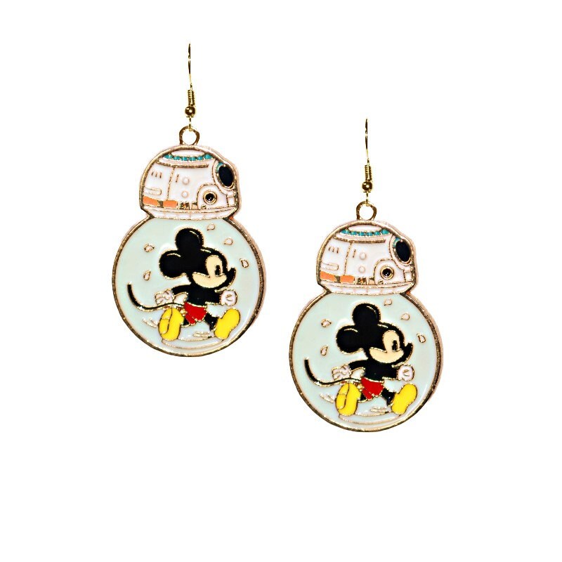 BB-8 Enamel Earrings - Star Wars Droid
