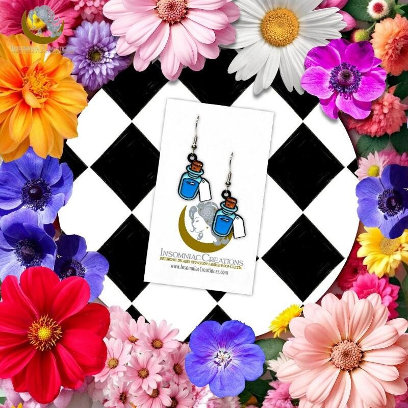Drink Me Earrings - Alice in Wonderland Inspired