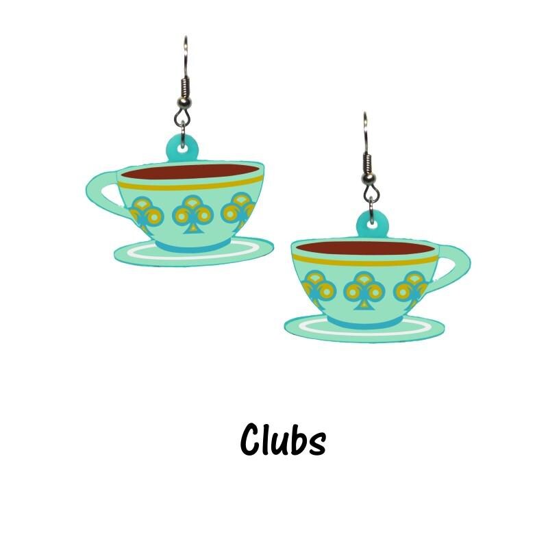 Mad Tea Party Teacup Earrings - Wonderland Inspired