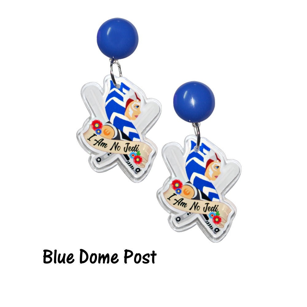 Ahsoka Original Artwork Earrings - I am no Jedi - Clone Wars - Mandalorian