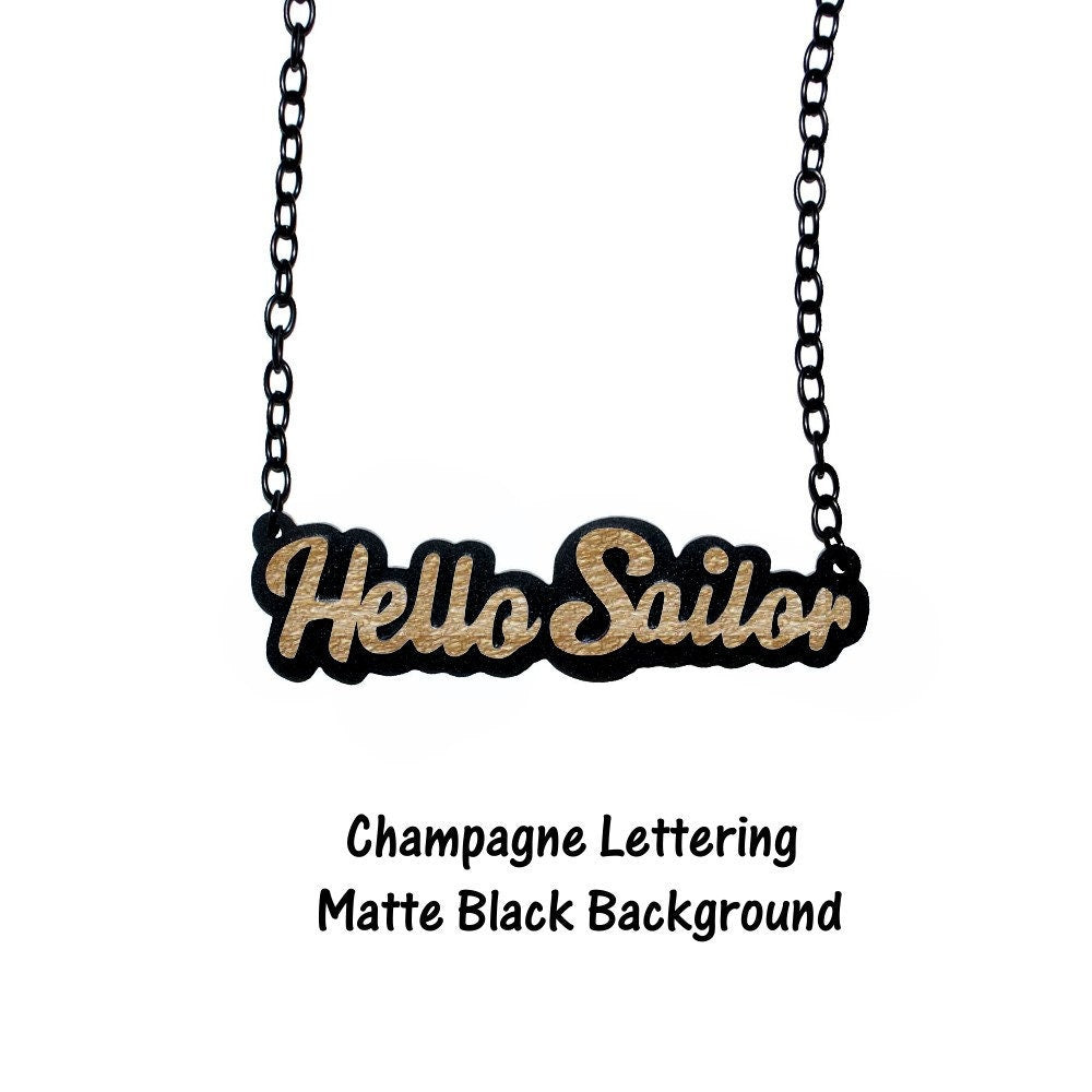 Hello Sailor Nautical Necklace