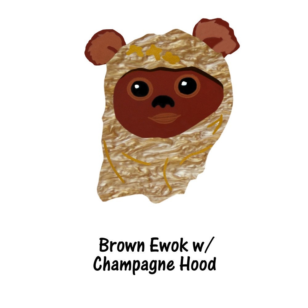 Ewok Brooch- Starwars Endor Inspired