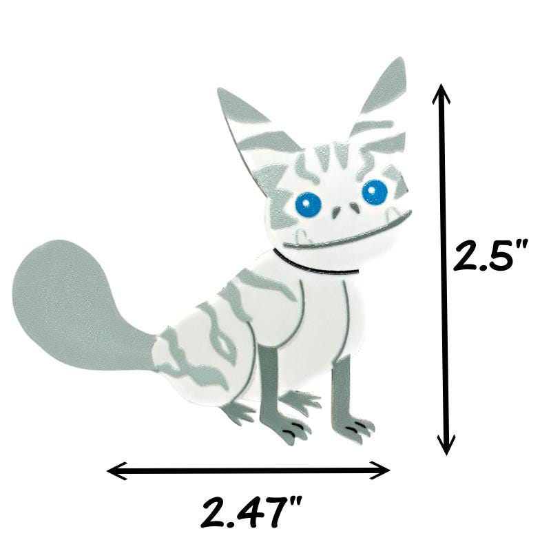 White Loth Cat Brooch -Clone Wars - Mandalorian