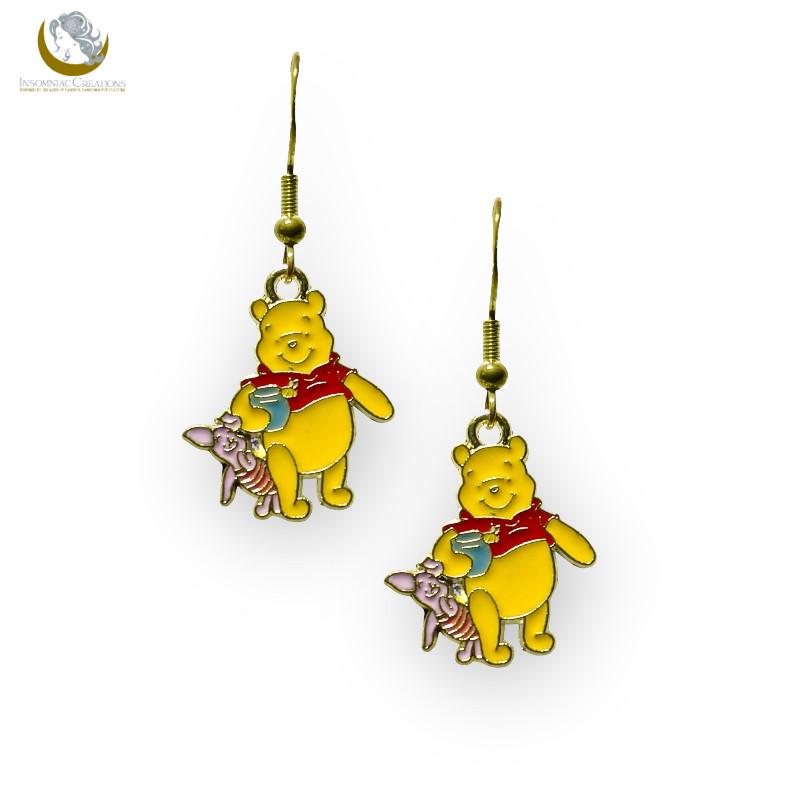 Pooh and Piglet Earrings - Winnie the Pooh - Disney Inspired