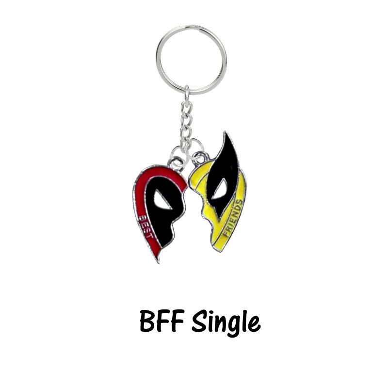 Best Friends Dead Pool and Wolverine Keychains