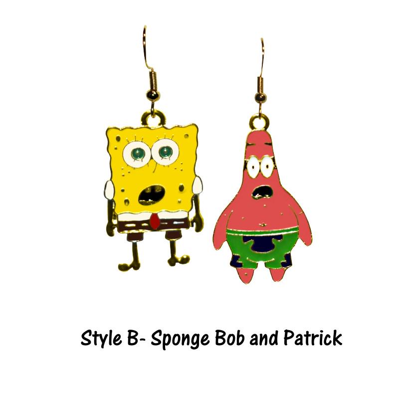 Sponge Boy or Starfish Earrings - Patrick