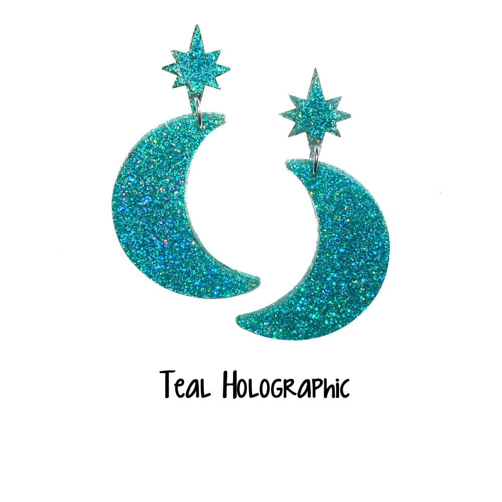 Galaxy Earrings - Retro, Vintage, Classic, Pinup Rockablilly