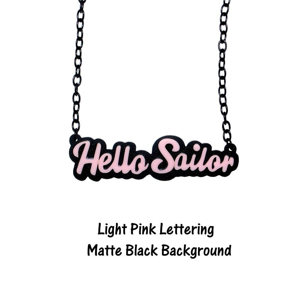 Hello Sailor Nautical Necklace