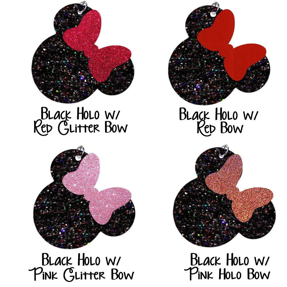 Acrylic Minnie or Mickey Earrings - Whimsical Disney Inspired
