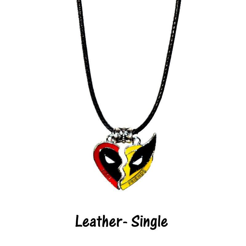 Best Friends Dead Pool and Wolverine Necklace and/or Earrings