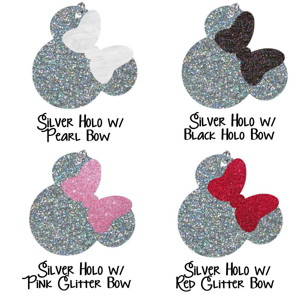 Acrylic Minnie or Mickey Earrings - Whimsical Disney Inspired