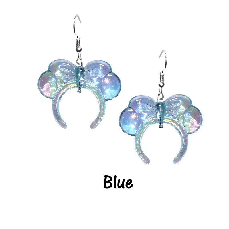 Iridescent Minnie Headband Earrings - 3D Earrings