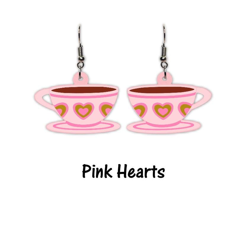 Mad Tea Party Teacup Earrings - Wonderland Inspired