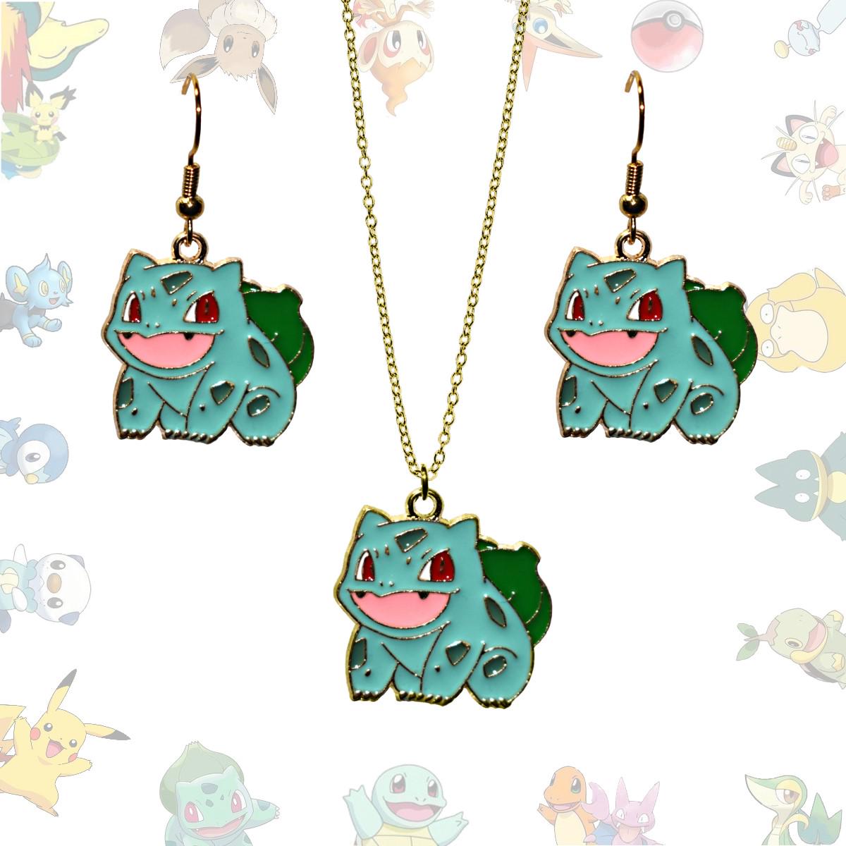 Bulbasaur Earrings or Necklace - Pokemon