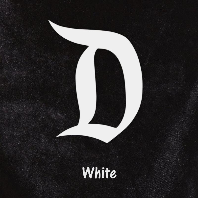 White Hues of Acrylic D Brooch