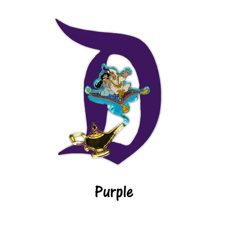 Aladdin Themed D Brooch
