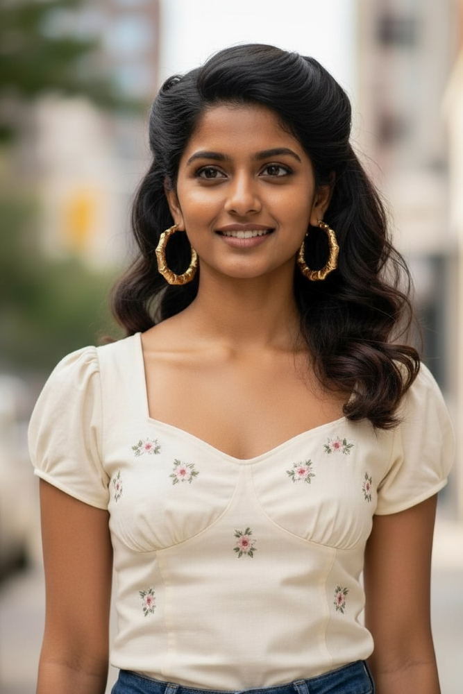 Bamboo Hoop Earrings