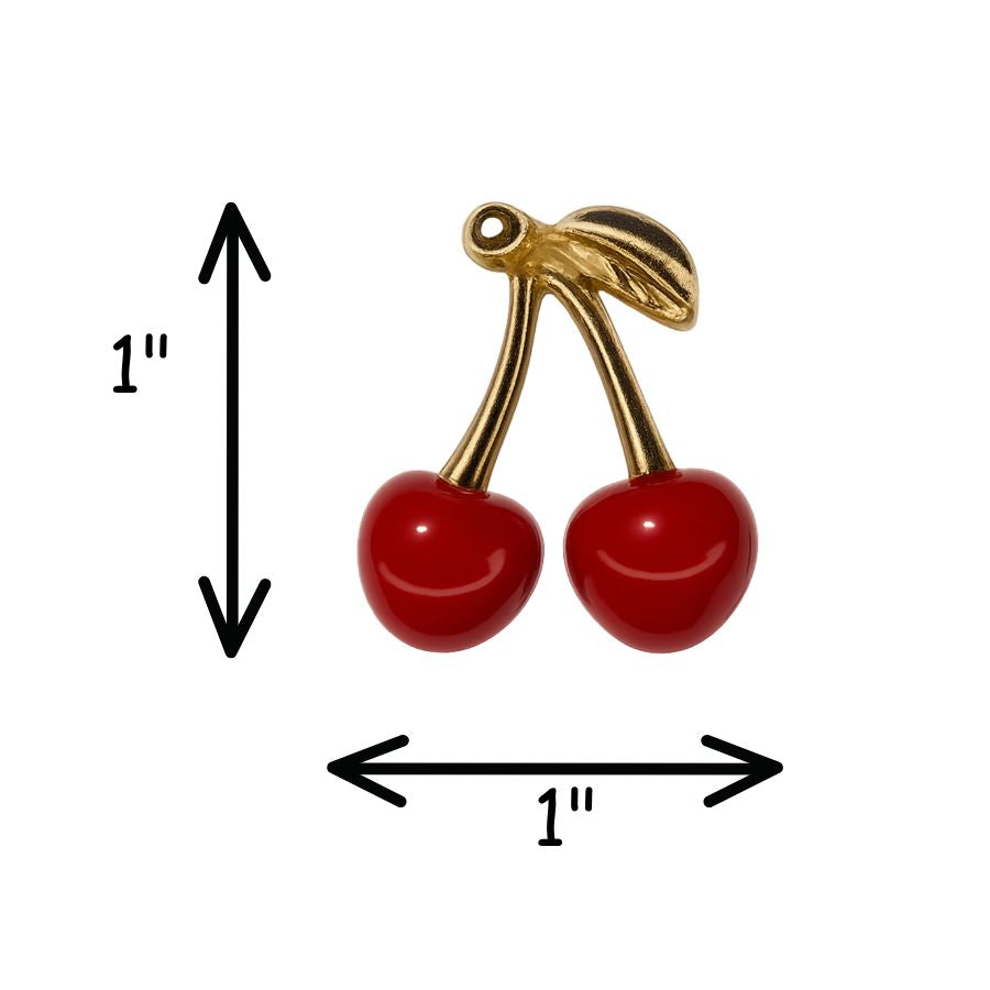 Cherry Earring Studs - Fruit Berry Jewelry Earrings