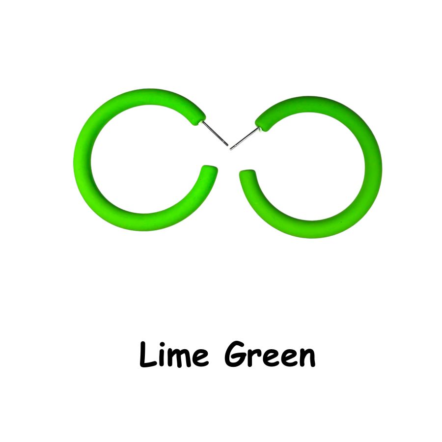 Colored Hoop Earrings