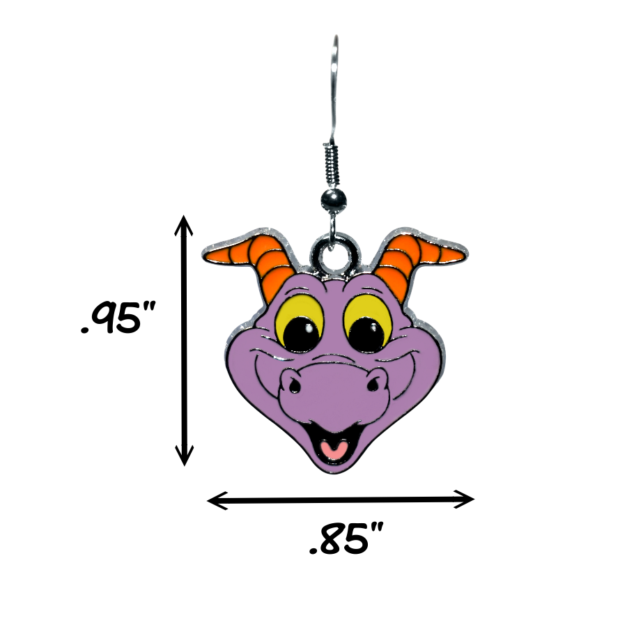 Figment Earrings - Disneyland Inspired jewelry