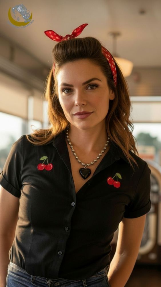 Pinup Goth Heart Necklace