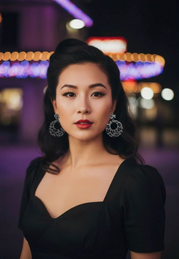 Animal Print Hoop Earrings - Leopard Cheetah