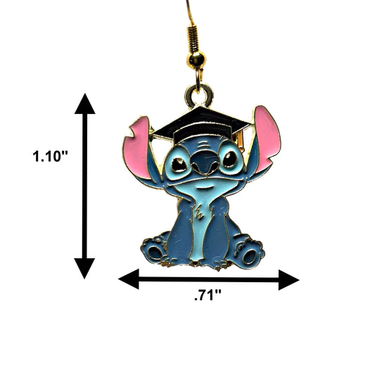 Stitch Graduate Enamel Earrings - Class of 2025