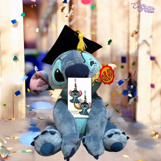 Stitch Graduate Enamel Earrings - Class of 2025