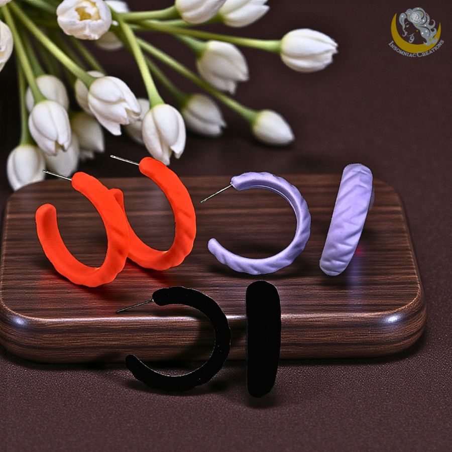 Textured Hoop Earrings