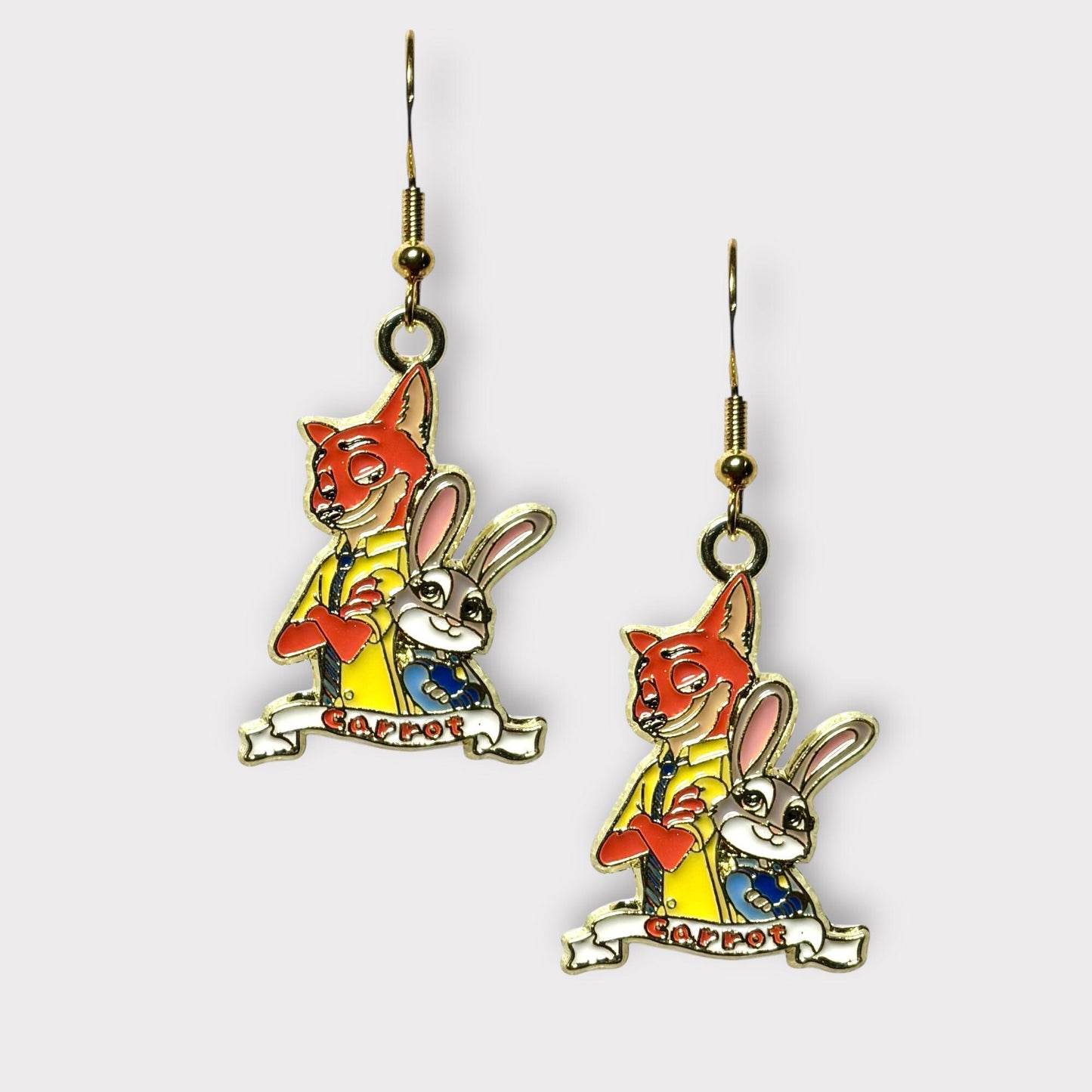 Judy Hopps and Nick Earrings - Zootopia Disneyland Inspired jewelry - Disney Inspired