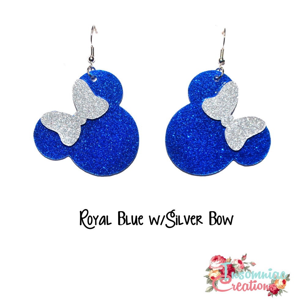 Acrylic Minnie or Mickey Earrings - Whimsical Disney Inspired