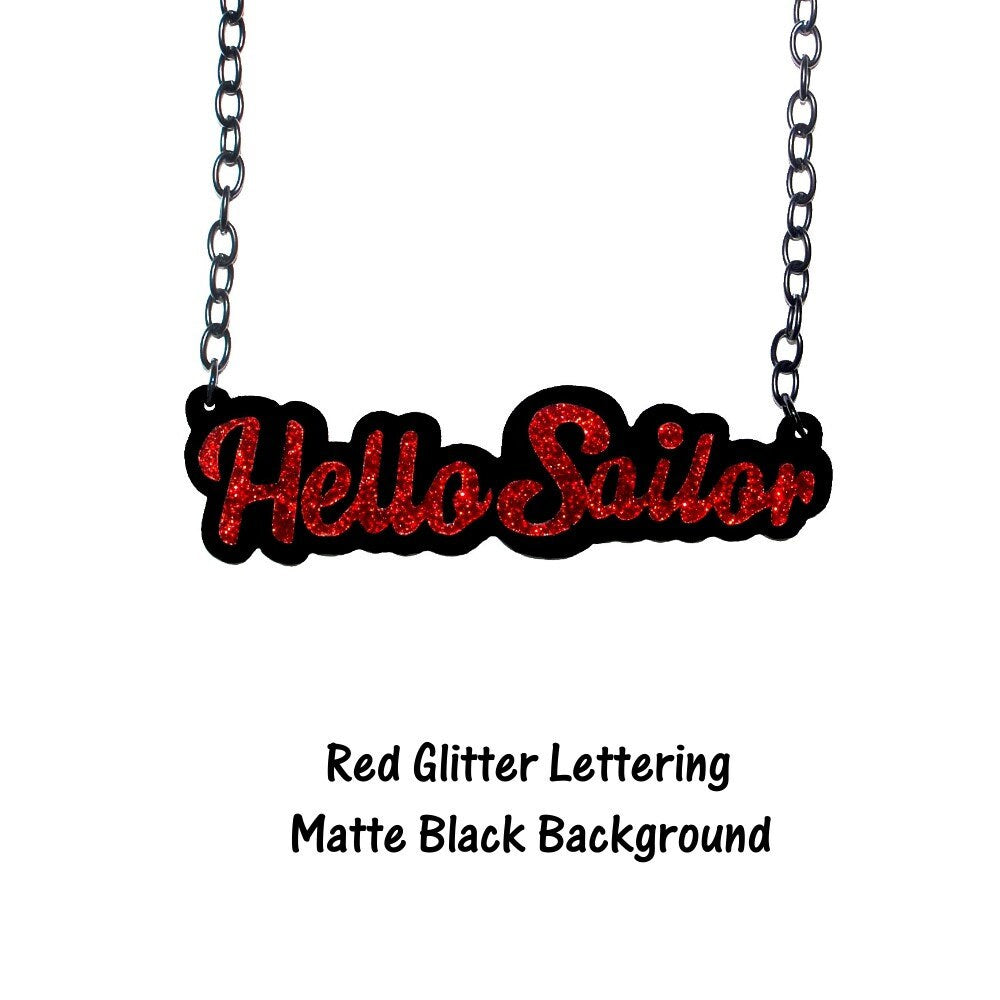 Hello Sailor Nautical Necklace