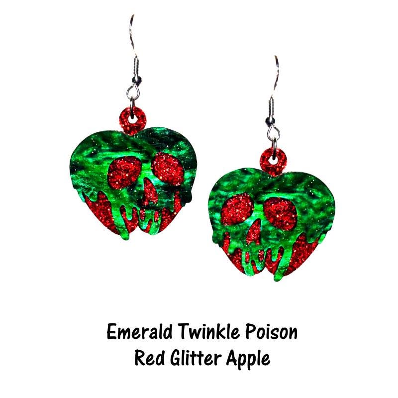 Poison Apple Earrings - Snow White Inspired Evil Queen