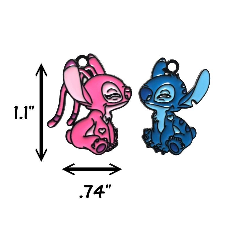 Stitch and Angel Duo Earrings - Love Lilo and Stitch