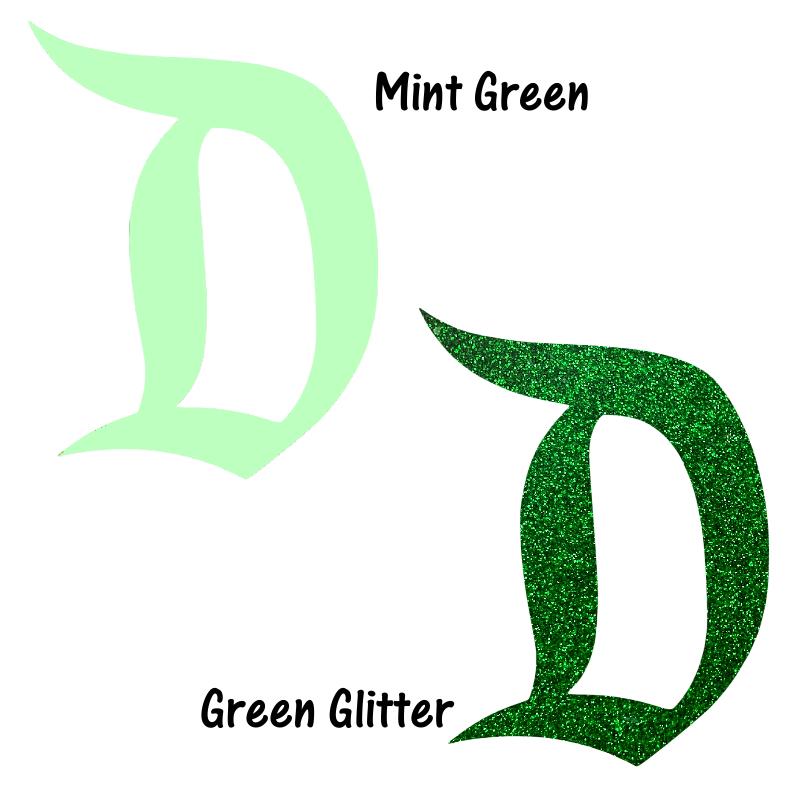 Assorted Green Acrylic D Brooches