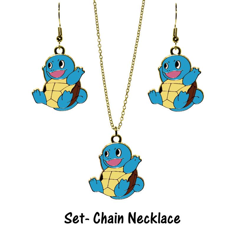 Squirtle Earrings or Necklace - Pokemon
