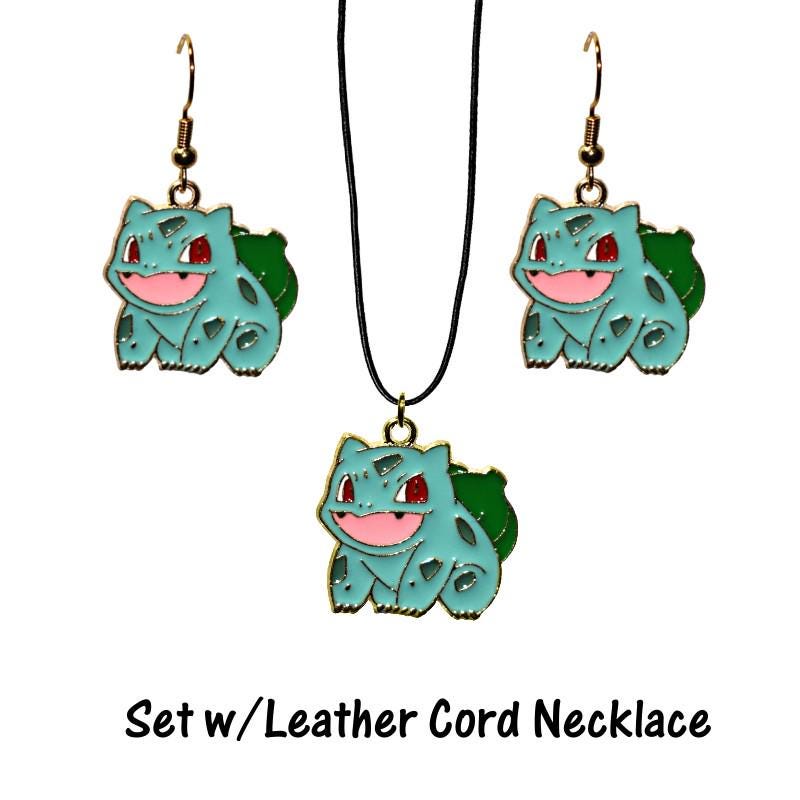 Bulbasaur Earrings or Necklace - Pokemon