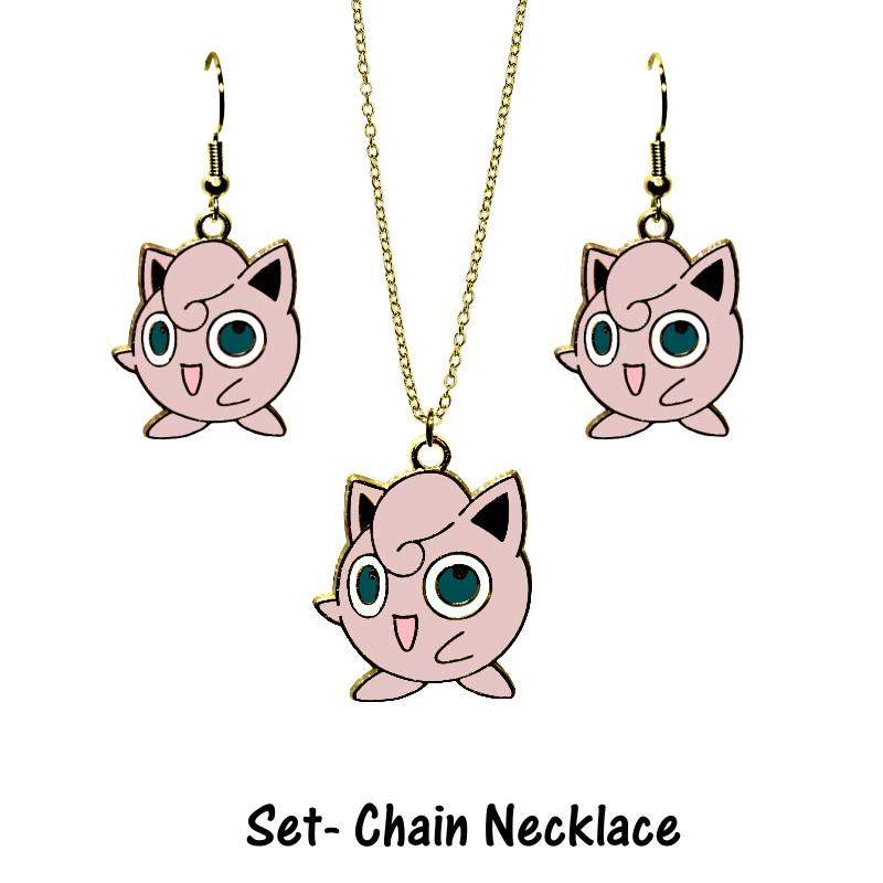 Jigglypuff Earrings or Necklace - Pokemon