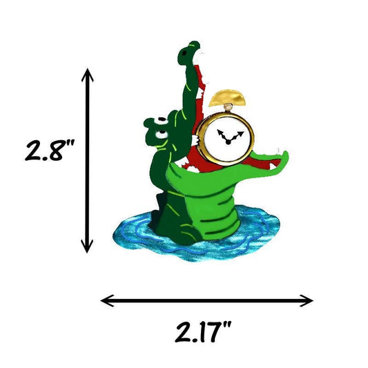 Tic Toc Brooch - Peter Pan and Hook