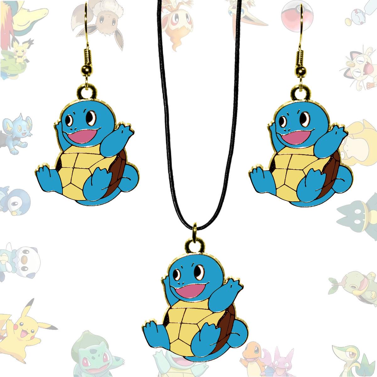 Squirtle Earrings or Necklace - Pokemon