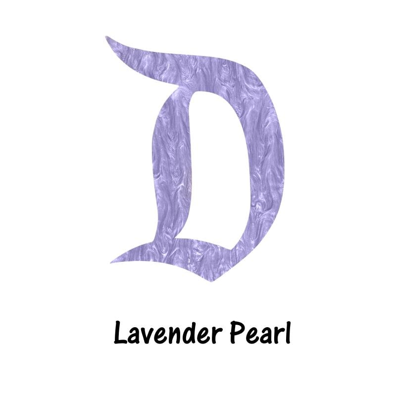 Purple Hues of Acrylic D Brooch