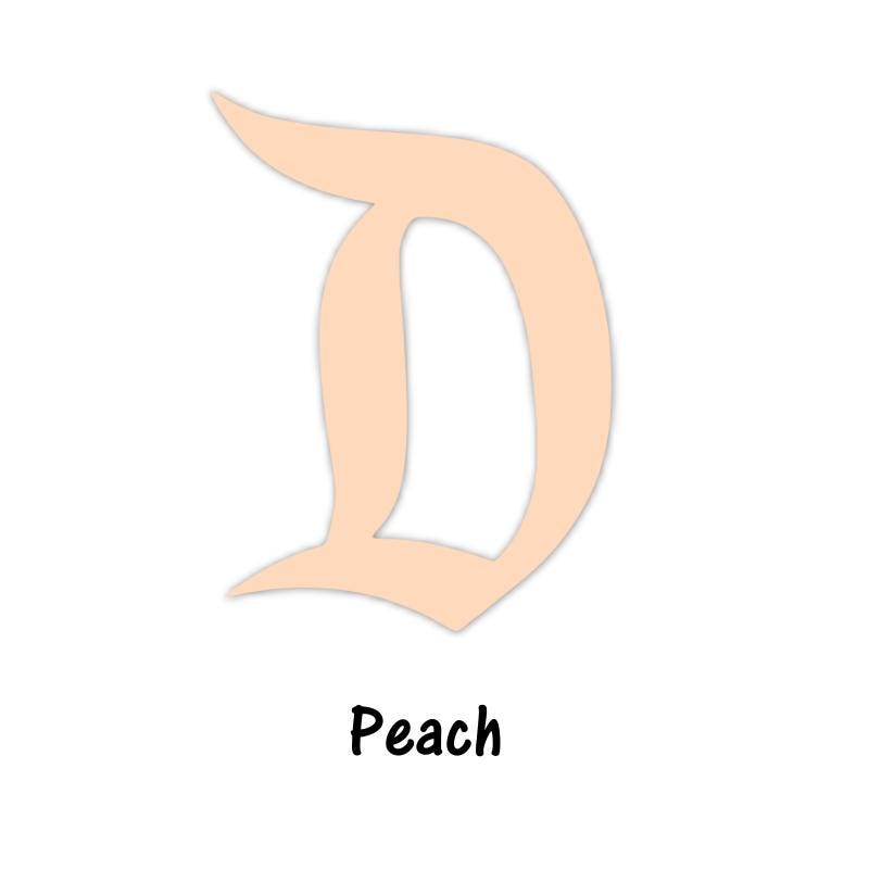 Orange Hues of Acrylic D Brooch