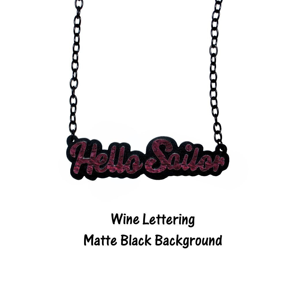 Hello Sailor Nautical Necklace