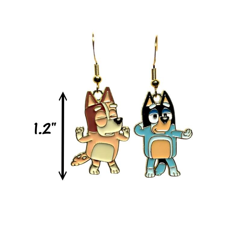 Bluey and Bingo Earrings - Bluey Dog - Disney Inspired