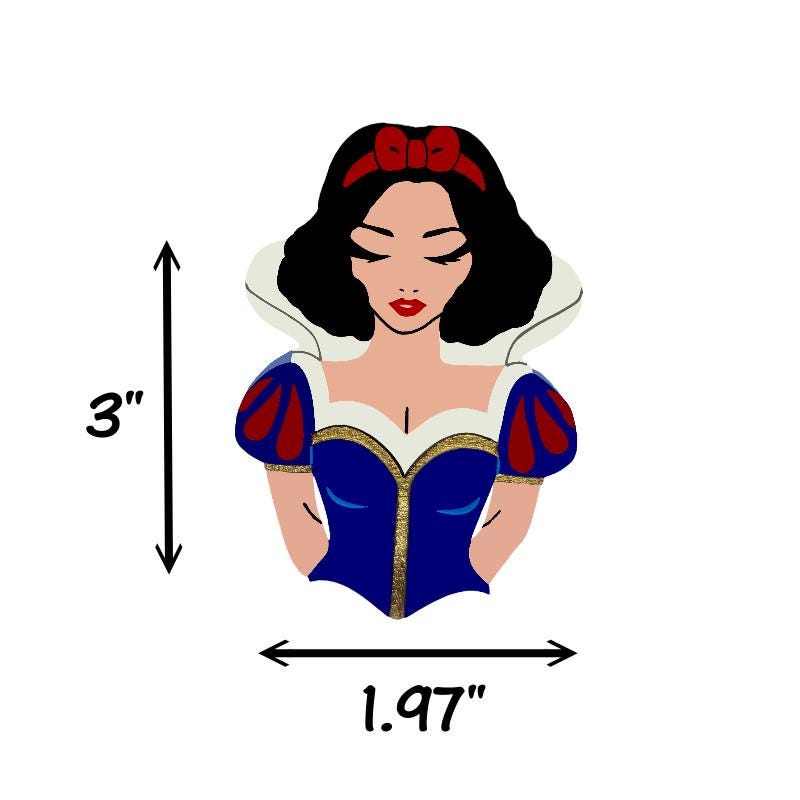 Snow White Earrings and/or Brooch- Snow White Inspired Fairy tale