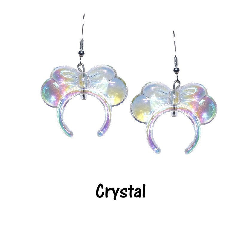 Iridescent Minnie Headband Earrings - 3D Earrings