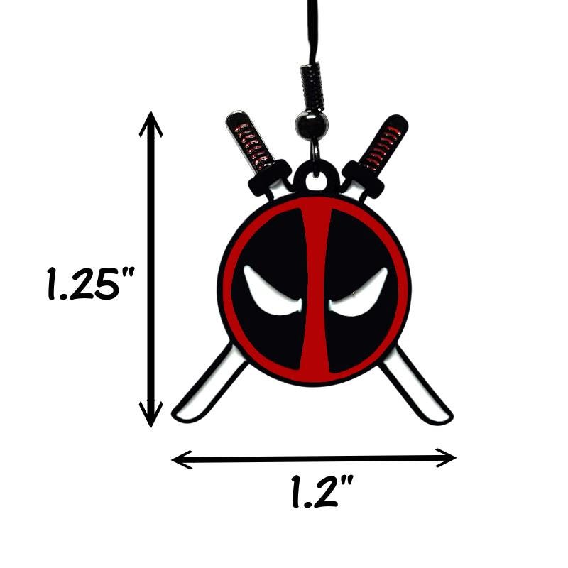 Deadpool Earrings - Marvel Dead Pool Metal Earrings