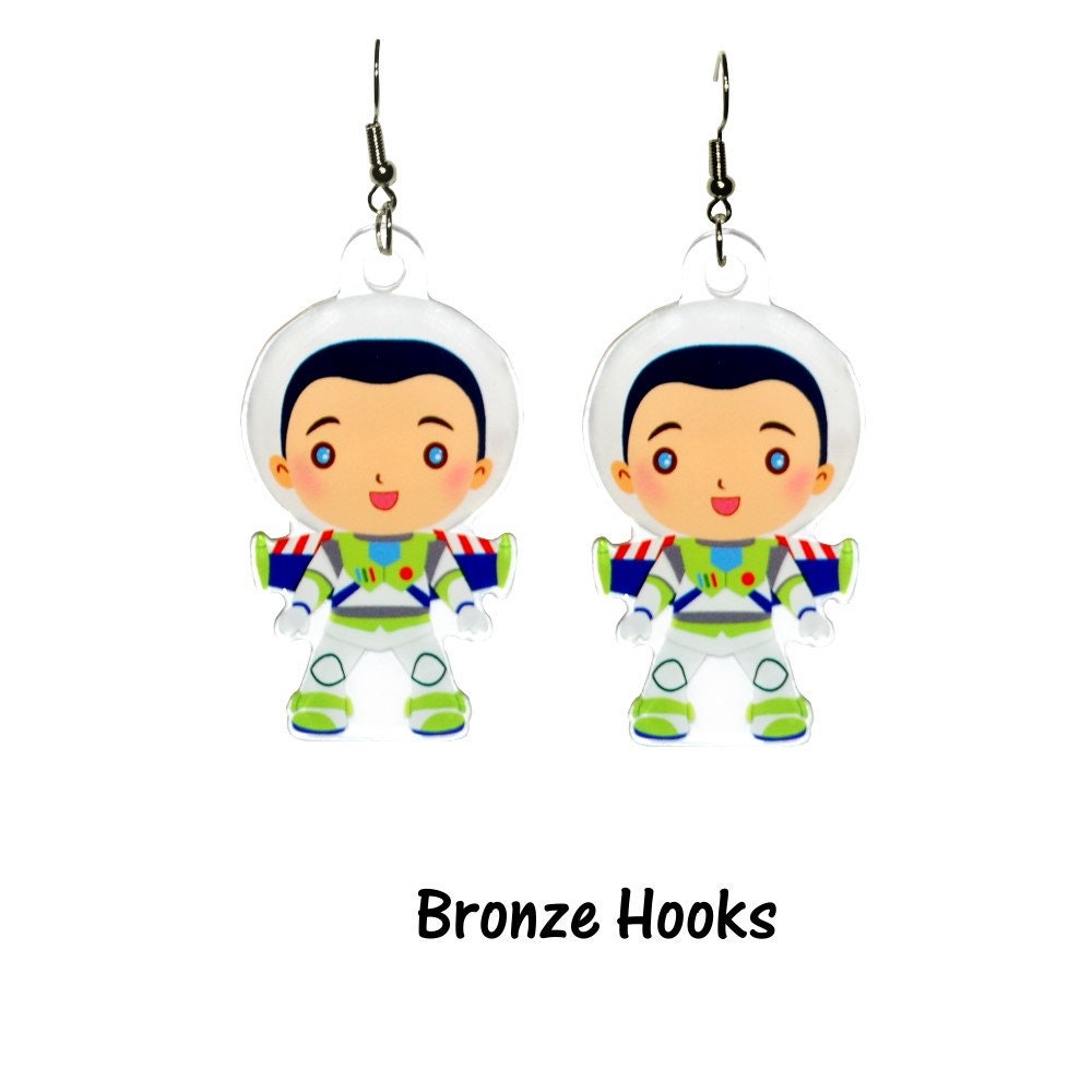 Space Ranger Earrings - Buzz Lightyear Toy Story Inspired